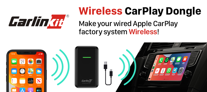 Plug & Play Support Google Play Apps Download Youtube Netfilx Mirroring Online GPS 2016-2020 Multimedia AI Box for Factory Wired Apple Carplay Cars OTTOCAST Wireless Carplay Adapter U2-SMART