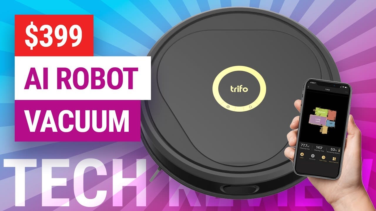 Trifo Lucy AI Robot Vacuum + Mop + Security Camera Setup and Review