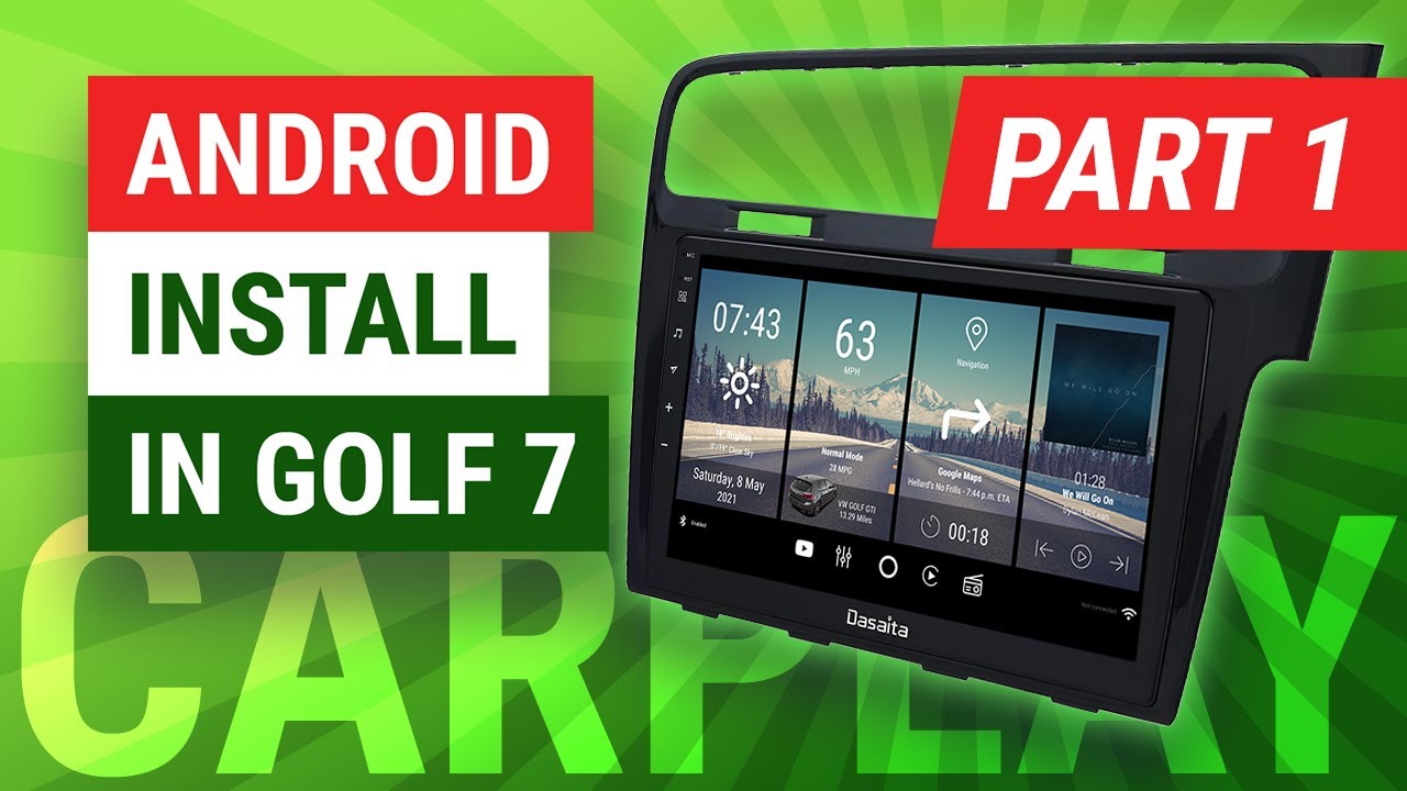 Android Head Unit Install in Golf 7 (Part 1) | Dasaita VIVID 10″ in VW Golf GTI Mk7