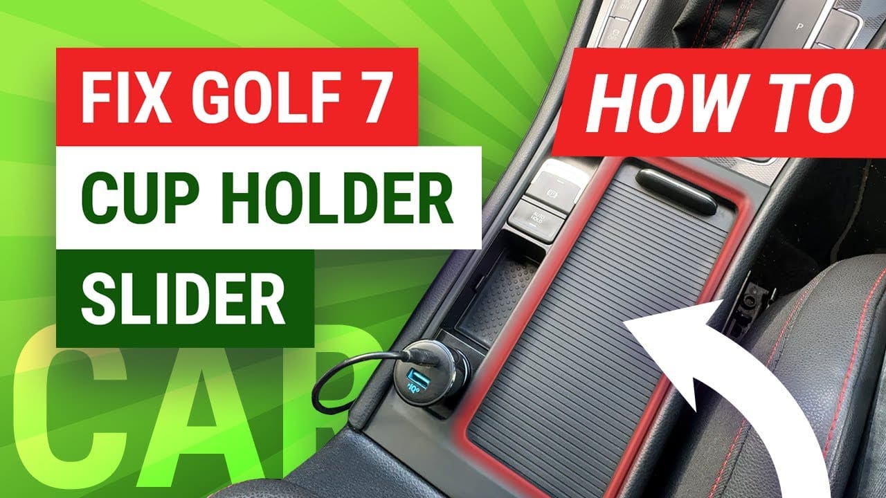 How to Fix Cup Holder Slider Cover in Volkswagen Golf Mk7 2013+