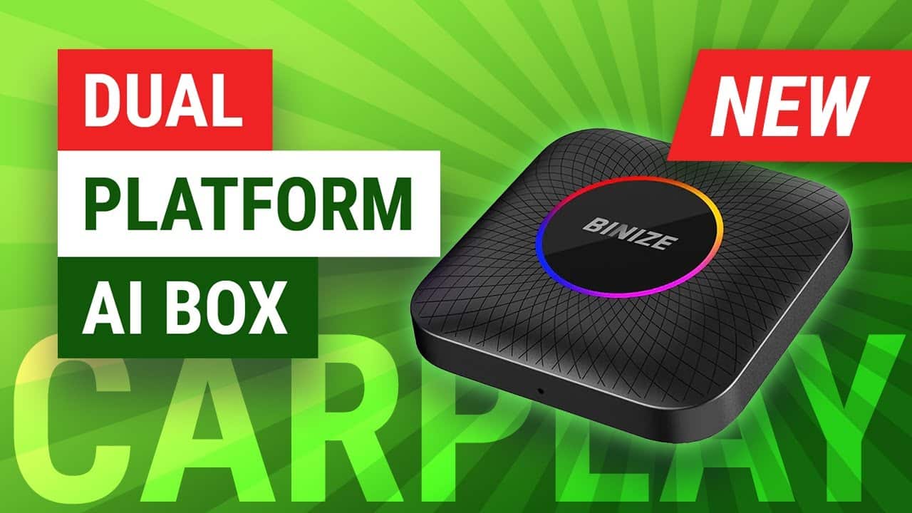 Wired Android Auto AI Box – Binize LED Magic Box With Dual Platform Adapter